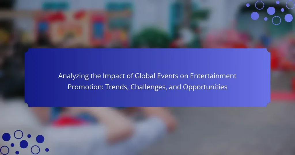 Analyzing the Impact of Global Events on Entertainment Promotion: Trends, Challenges, and Opportunities