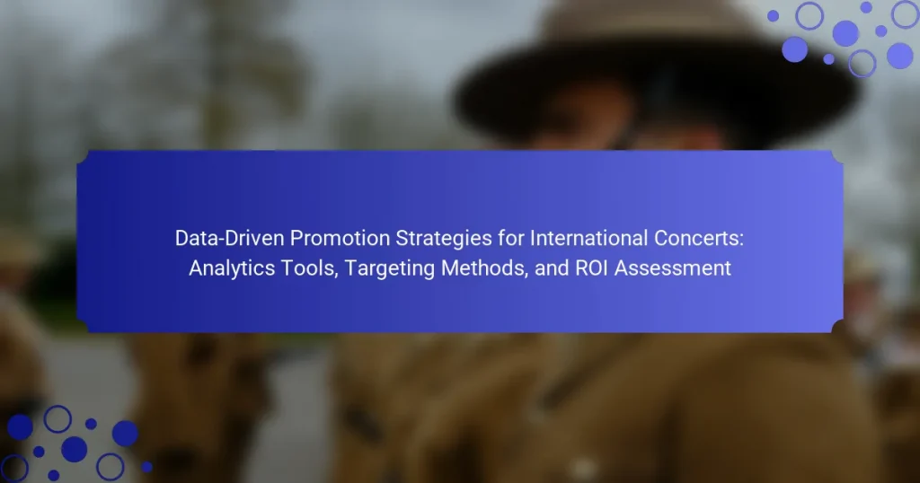 Data-Driven Promotion Strategies for International Concerts: Analytics Tools, Targeting Methods, and ROI Assessment