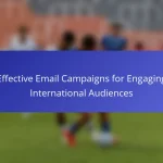 Effective Email Campaigns for Engaging International Audiences