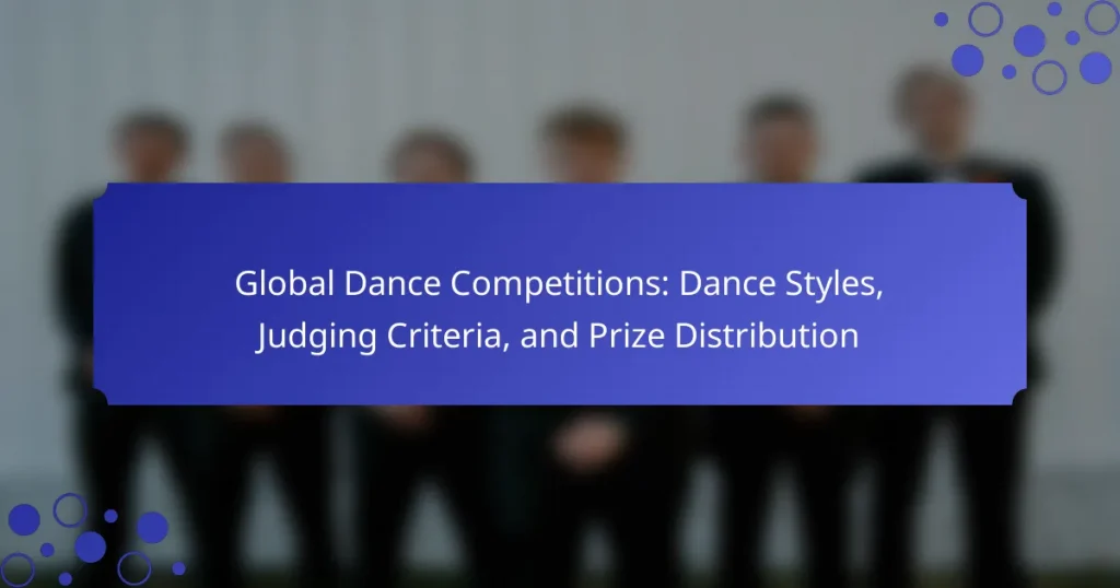 Global Dance Competitions: Dance Styles, Judging Criteria, and Prize Distribution