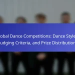 Global Dance Competitions: Dance Styles, Judging Criteria, and Prize Distribution
