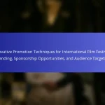Innovative Promotion Techniques for International Film Festivals: Branding, Sponsorship Opportunities, and Audience Targeting