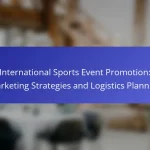 International Sports Event Promotion: Marketing Strategies and Logistics Planning