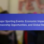 Major Sporting Events: Economic Impact, Sponsorship Opportunities, and Global Reach