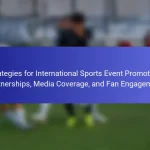Strategies for International Sports Event Promotion: Partnerships, Media Coverage, and Fan Engagement