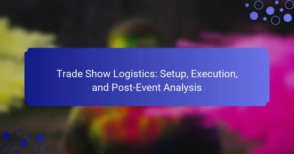 Trade Show Logistics: Setup, Execution, and Post-Event Analysis