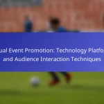 Virtual Event Promotion: Technology Platforms and Audience Interaction Techniques
